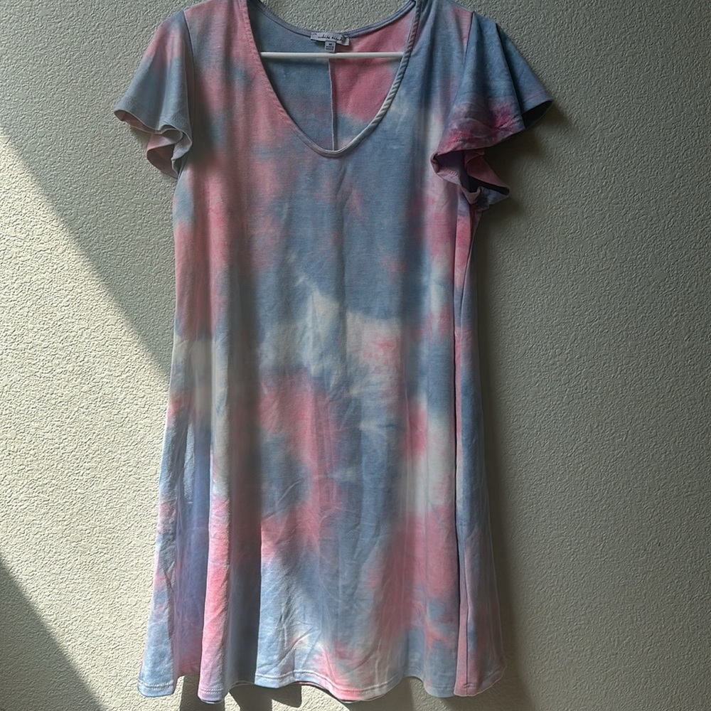 NWOT White Birch Tie Dye Dress Medium - Picture 4 of 6